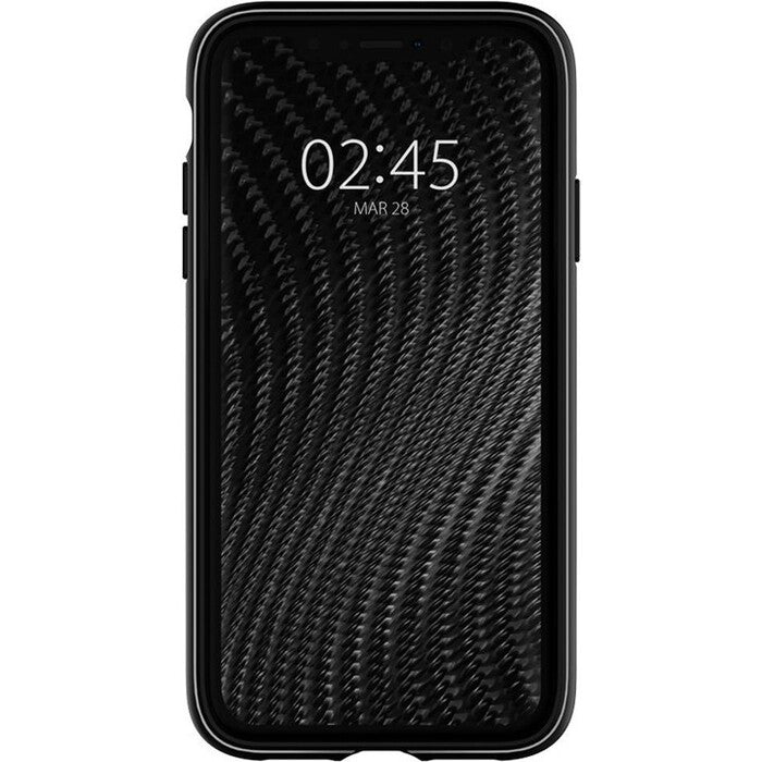 Zadný kryt na iPhone XR Spigen Rugged Armor, čierny