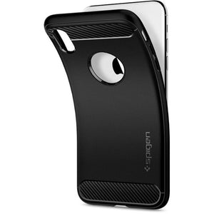 Zadný kryt na iPhone XR Spigen Rugged Armor, čierny