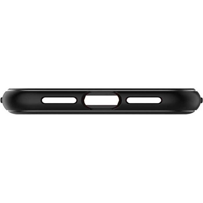 Zadný kryt na iPhone XR Spigen Rugged Armor, čierny