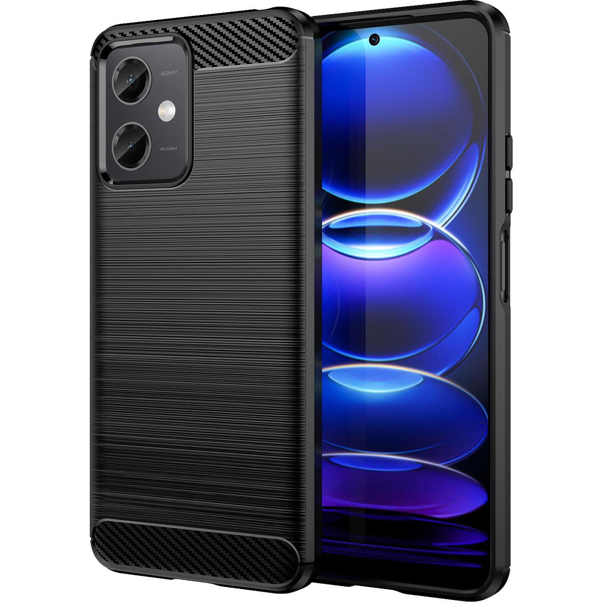 Zadný kryt pre Xiaomi Redmi Note 12 4G, Carbon, čierna